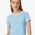 Textured Jersey Top - Blue