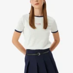 Textured Jersey Top - White