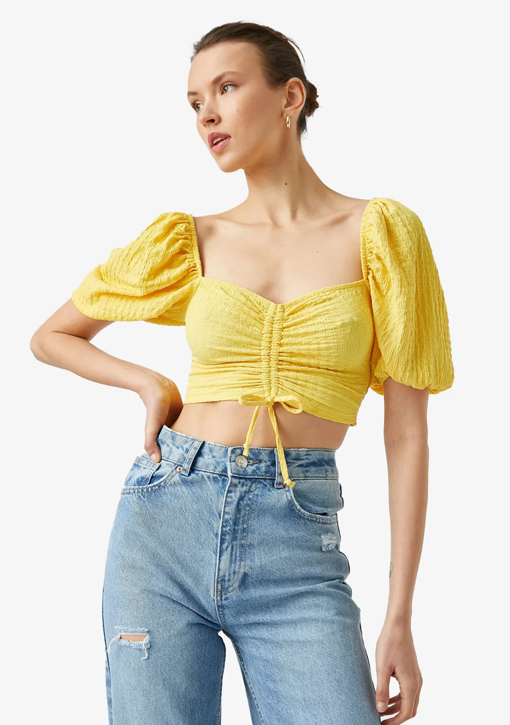 Overlock-Detail Crinkled